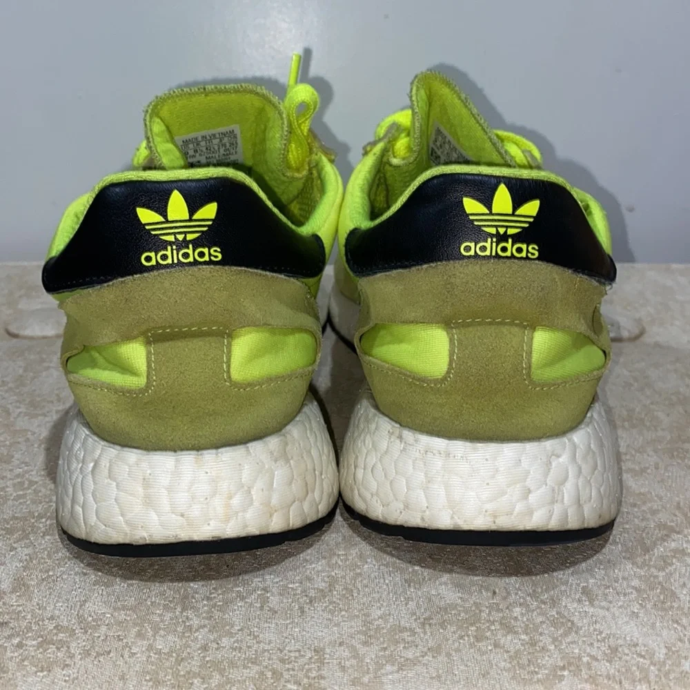 Adidas Iniki UltraBoost Solar Yellow Sneakers Size 9